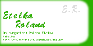 etelka roland business card